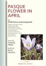 PASQUE FLOWER IN APRIL for SATB choir SATB choral sheet music cover